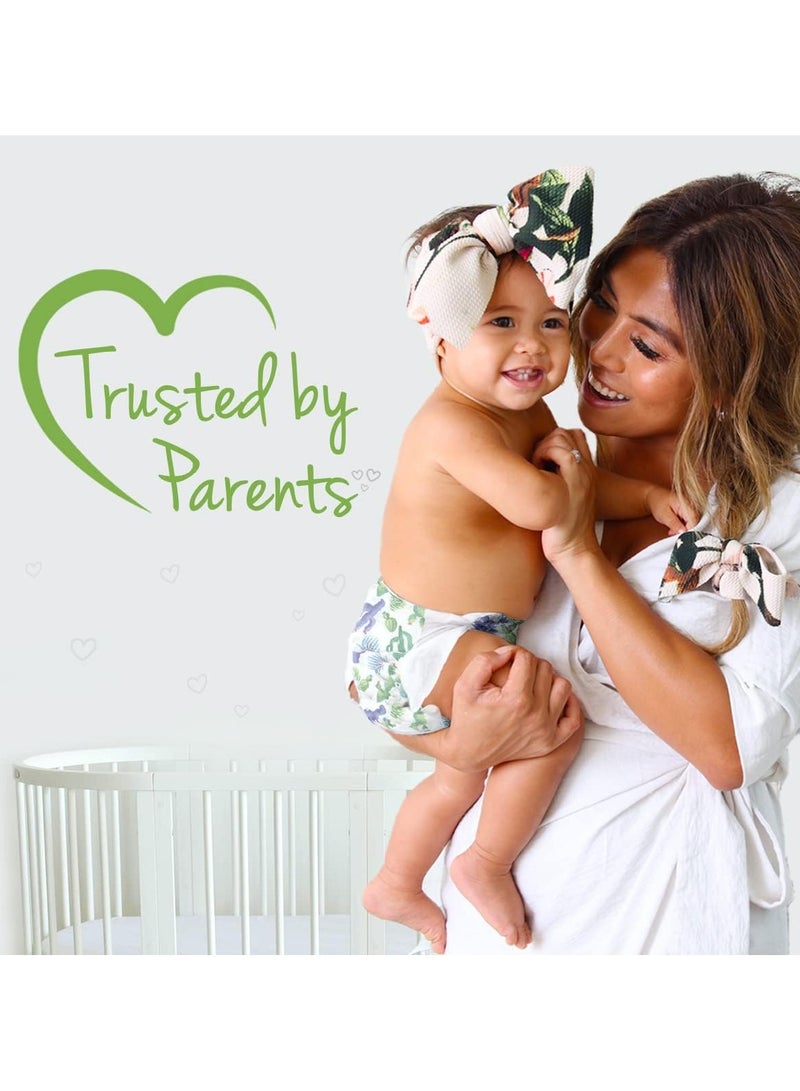 PureBorn حفاضات عضوية من الخيزران مقاس 3 5.5-8 كجم 112 قطعة - Image 5