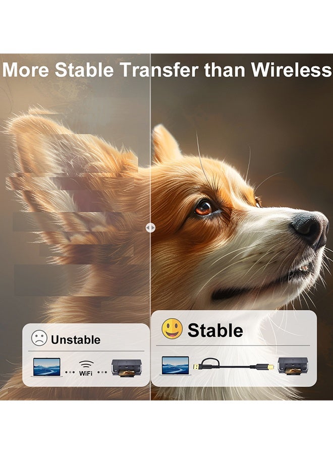 كابل طابعة USB A / C إلى USB B 6.6ft - عالية السرعة لـ HP و Canon و Brother و Samsung و Dell و Epson و Lexmark و Xerox وأكثر من ذلك - Image 4