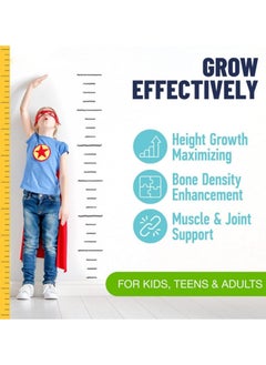 BIYODE Height Growth Maximizer - Reach Natural Height - Made in USA - Height Pills Bone Growth - Grow Taller Supplement for Adults & Kids - Height Increase Pills -Maximum Height Growth Formula to Get Taller, 60 Capsules (Upgrade new packaging)  - Image 3