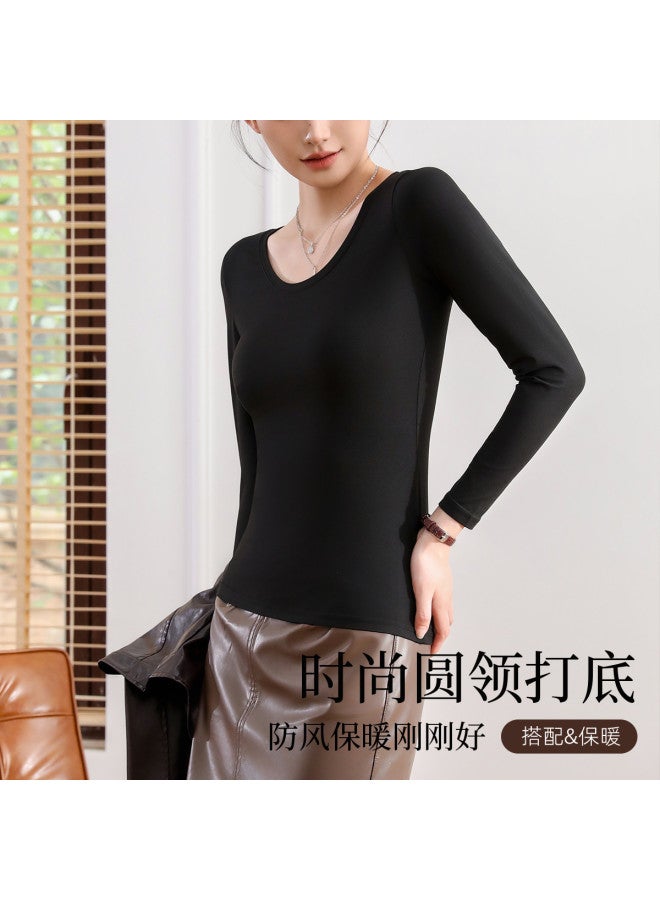 Modal قميص داخلي نسائي ذو أكمام طويلة بطبقة أساسية مرنة دافئة - Image 5