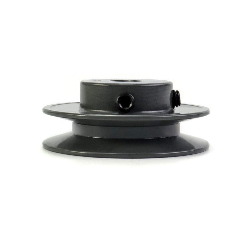 QWORK AK2812 Single Groove V-Belt Pulley, 2.85" OD 1/2" Bore V-Belt Sheave, A Belt Section, Cast Iron,for V-Belt - Image 3