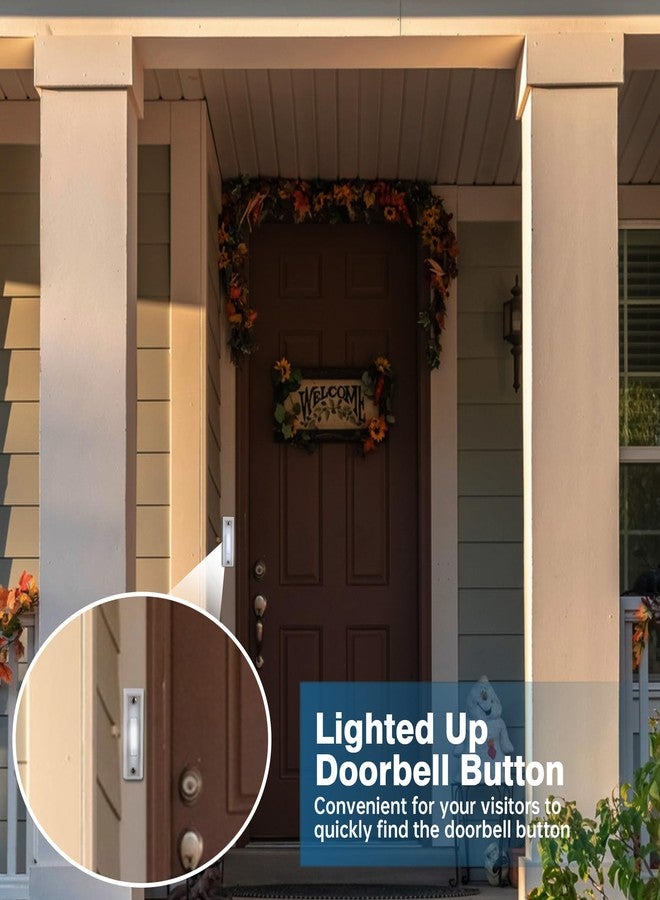 Abvsdu 1 Pcs Lighted Doorbell Button - Image 4