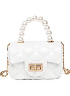 Generic Little Girls Mini Purse Cute Crossbody Bag for Princesses white  - Image 1