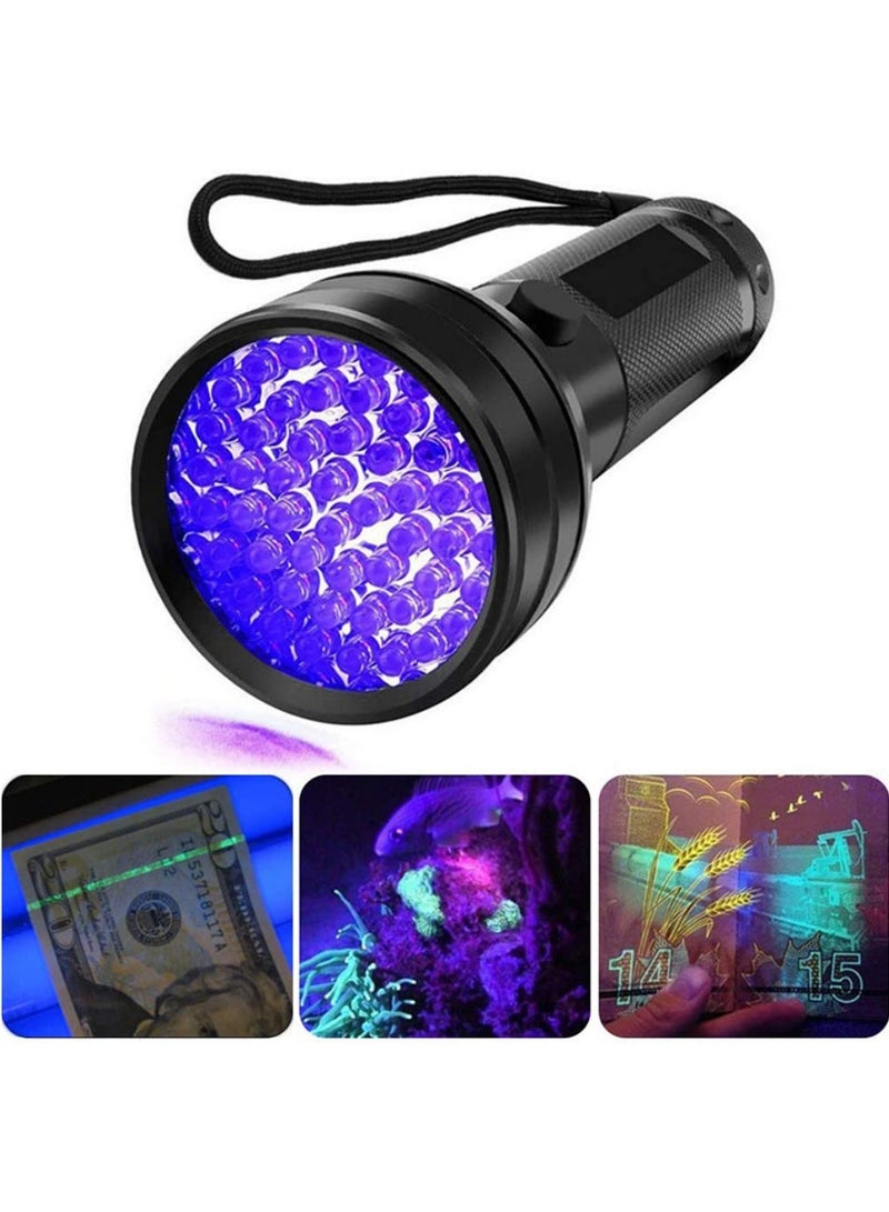 51-فوق البنفسجية مصباح LED، مصباح ضوء أسود الأشعة فوق البنفسجية مع 51 LED. مصباح الأشعة فوق البنفسجية الحيوانات الأليفة، كاشف البول للبقع المجففة من الكلاب والقطط والقوارض على السجاد، الستائر، للبول الكلب / القط، البقع الجافة، البق السرير، المطابقة مع إزالة الرائحة  - Image 3