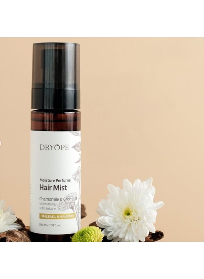 DRYOPE MOISTURE PERFUME HAIR MIST 100mL - LIME BASIL & MANDARIN - Image 3