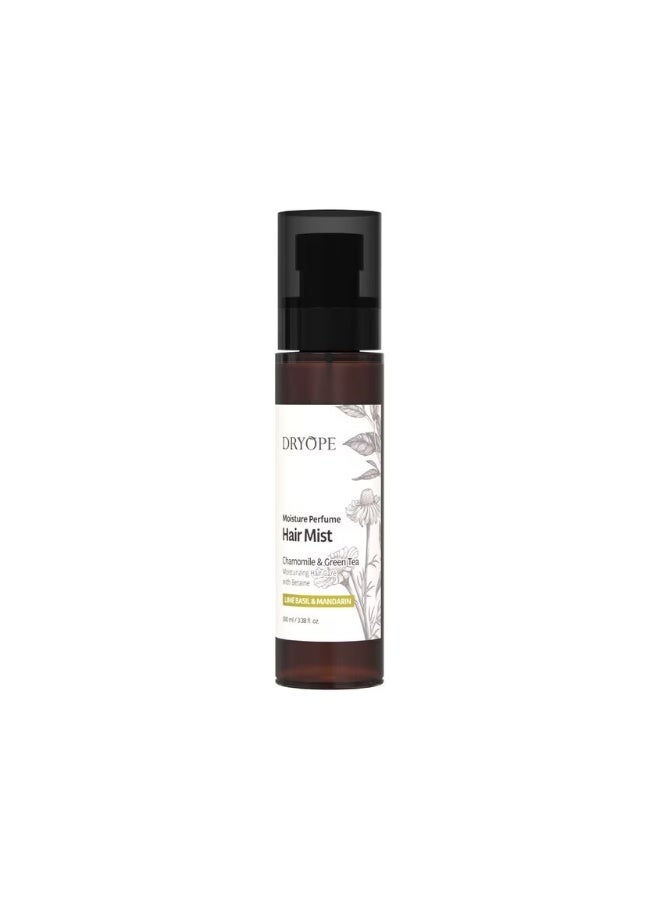 DRYOPE MOISTURE PERFUME HAIR MIST 100mL - LIME BASIL & MANDARIN - Image 1