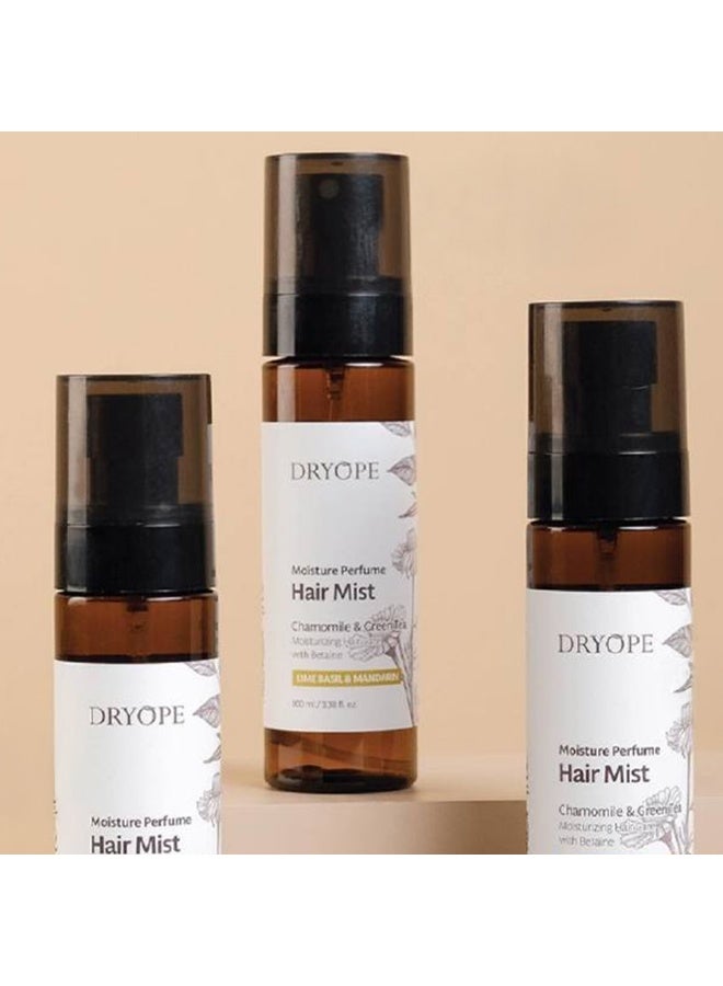 DRYOPE MOISTURE PERFUME HAIR MIST 100mL - LIME BASIL & MANDARIN - Image 2