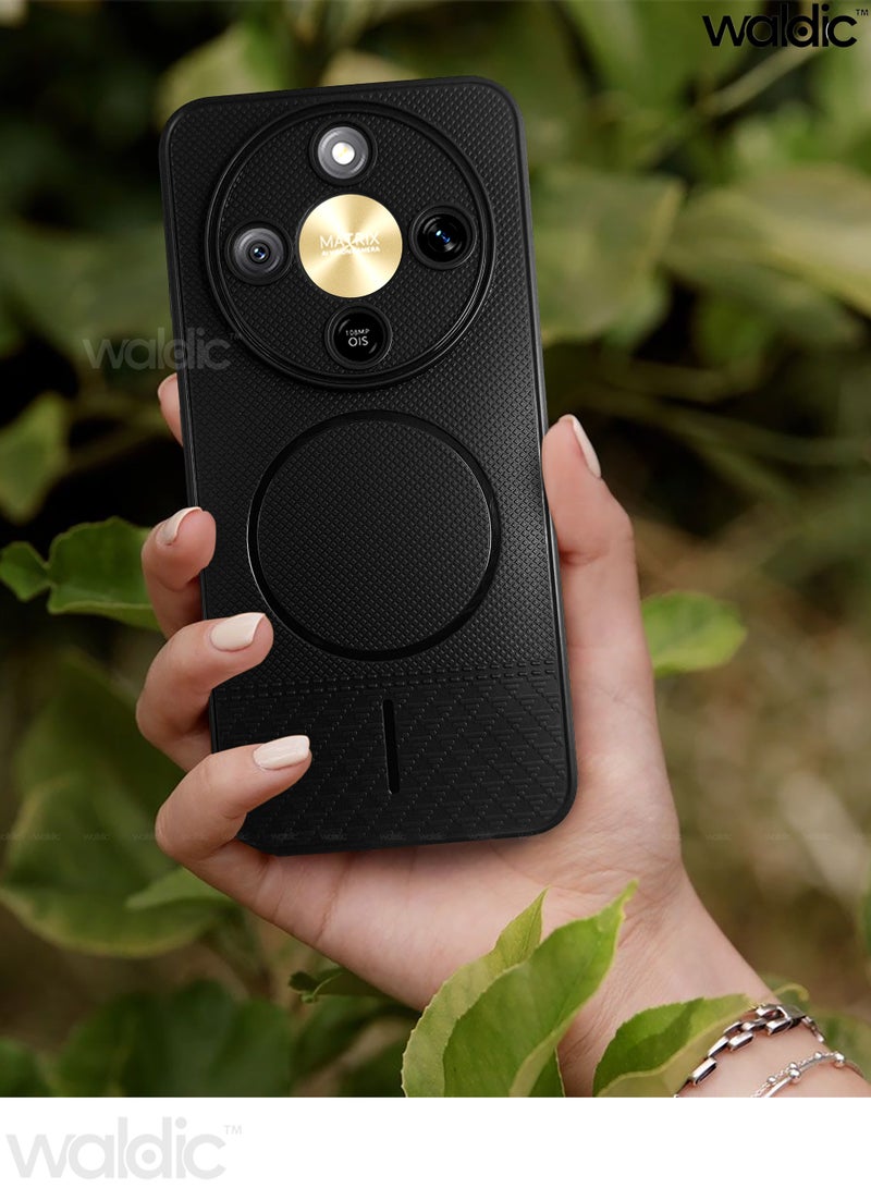 Waldic Honor X9d Premium Case | Premium Silicone Case Cover Designed for Honor X9d | Honor X9d Case Camera and Drop Protection Thin Protective Back Cover Case for Honor X9d - Black - Image 5