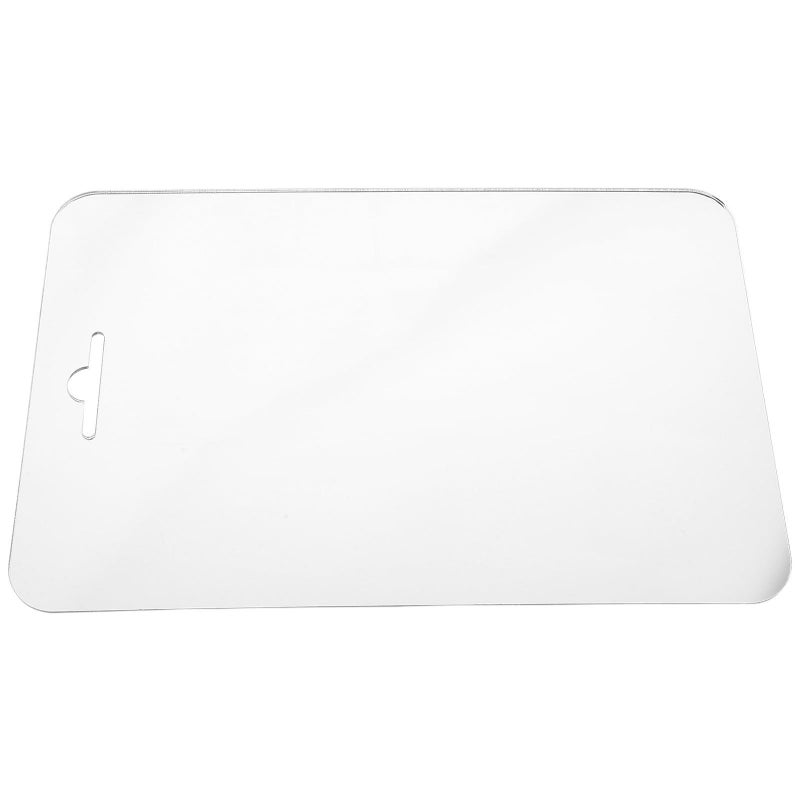 Fogless Acrylic Shower Mirror Shatterproof Makeup Travel Camping 30x20cm Wall Mount - Image 2