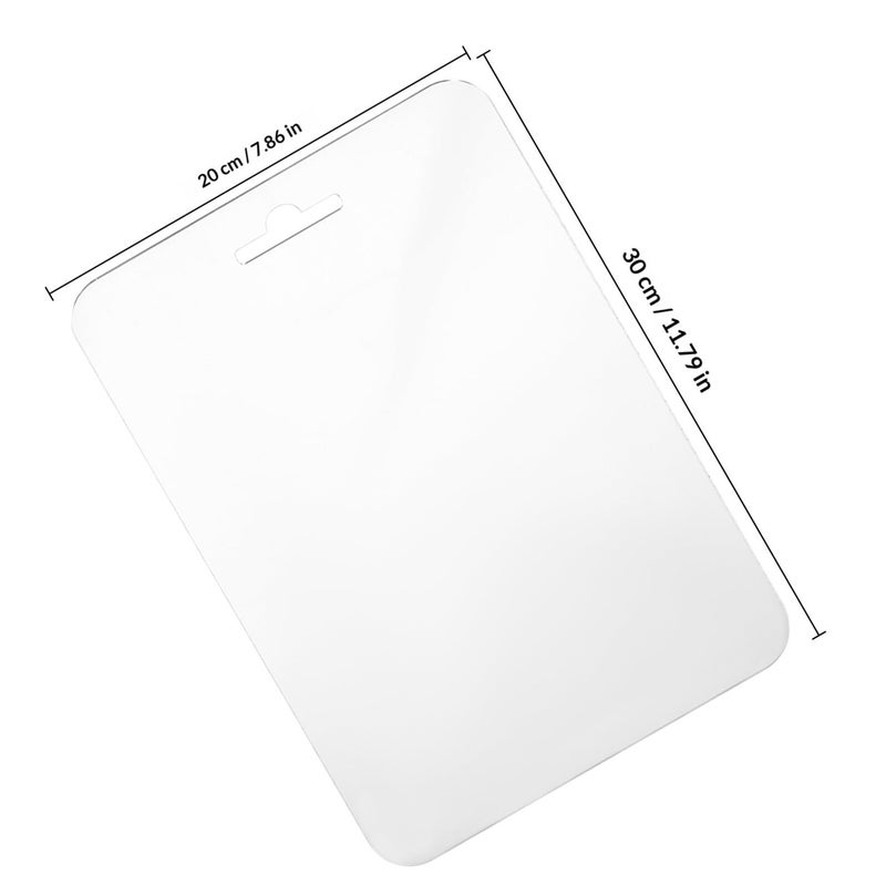 Fogless Acrylic Shower Mirror Shatterproof Makeup Travel Camping 30x20cm Wall Mount - Image 3