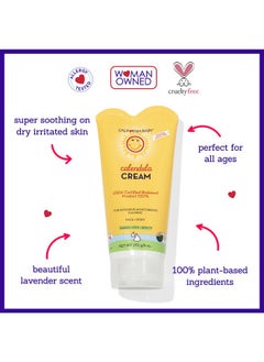 California Baby Calendula Cream Lavender Scent Soothing Baby Cream Allergy Friendly Plantbased Soothes And Moisturizes Irritated Dry Skin On Face And Body 170G / 6Oz  - Image 3