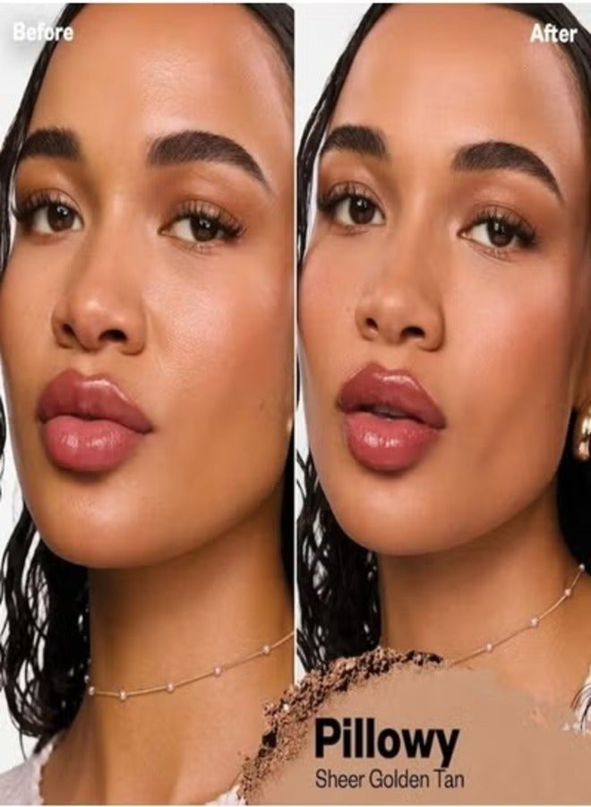 Kosas بودرة كوساس كلاود سيت المخبوزة للتثبيت والتنعيم خالية من التلك نباتية، وسادة - تان متوسط شفاف 9.5 جرام - خفيفة الوزن، لمسة شفافة - Image 2