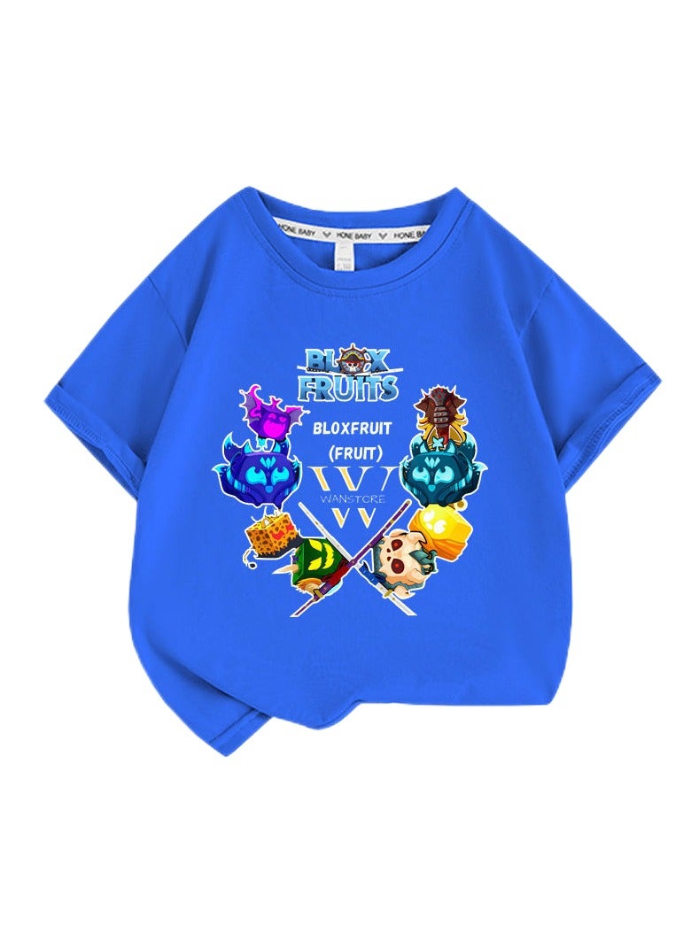 Blox Fruits Unisex Short Sleeve Stylish Top TShirt Tee for Boys Girls Kid Children - Image 1