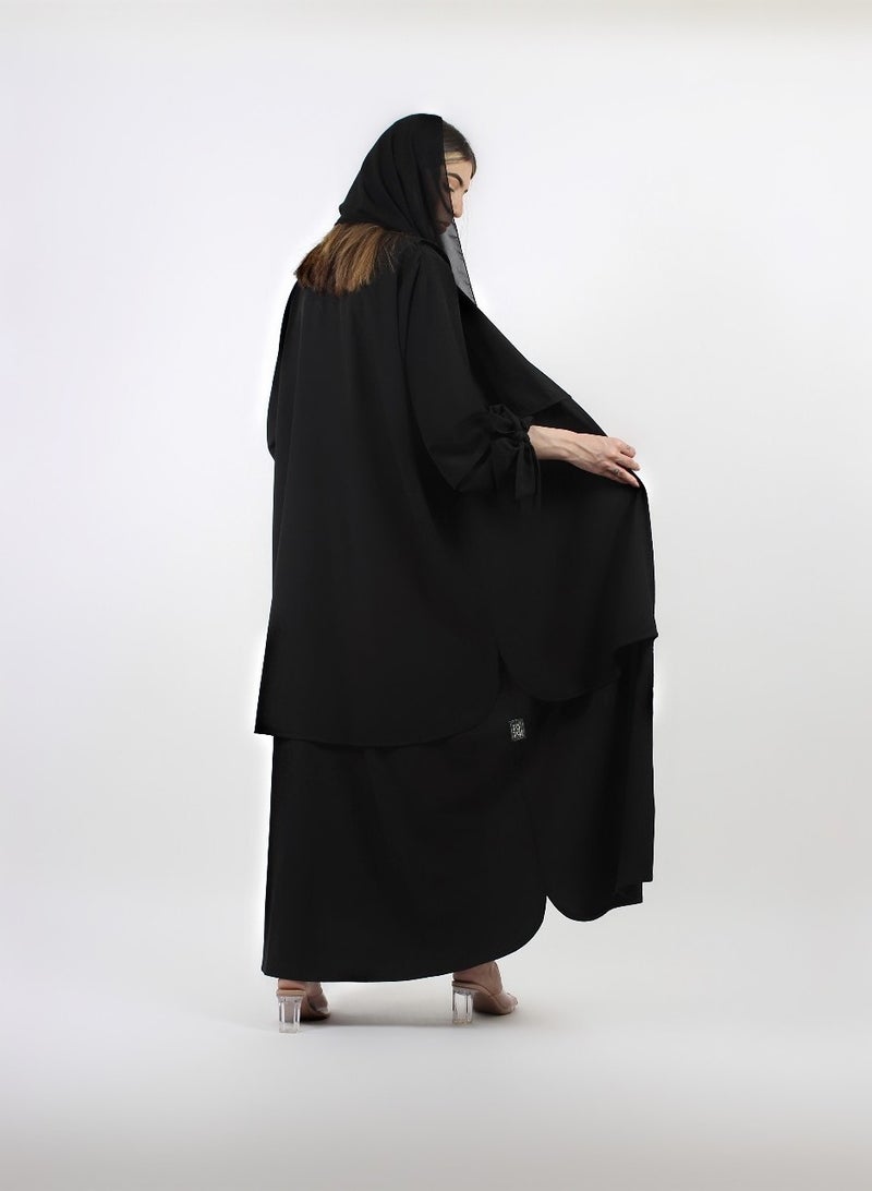 Abaya Rozana Black - Image 4