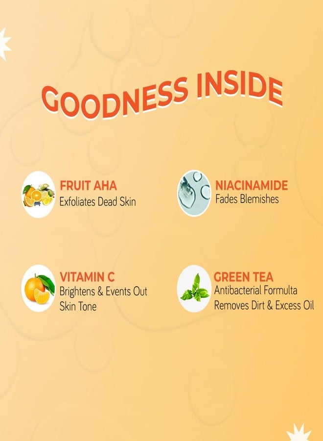 Moody 10% AHA Peel Jelly Exfoliating Face Pack Mask with Vitamin C, Hyaluronic & Niacinamide | Removes Tan, Fades Pigmenation, Cleanses Pores & Controls Excess Oil For Women & Men | All Skin Types-100ml - Image 4