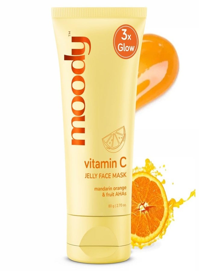 Moody 10% AHA Peel Jelly Exfoliating Face Pack Mask with Vitamin C, Hyaluronic & Niacinamide | Removes Tan, Fades Pigmenation, Cleanses Pores & Controls Excess Oil For Women & Men | All Skin Types-100ml - Image 1