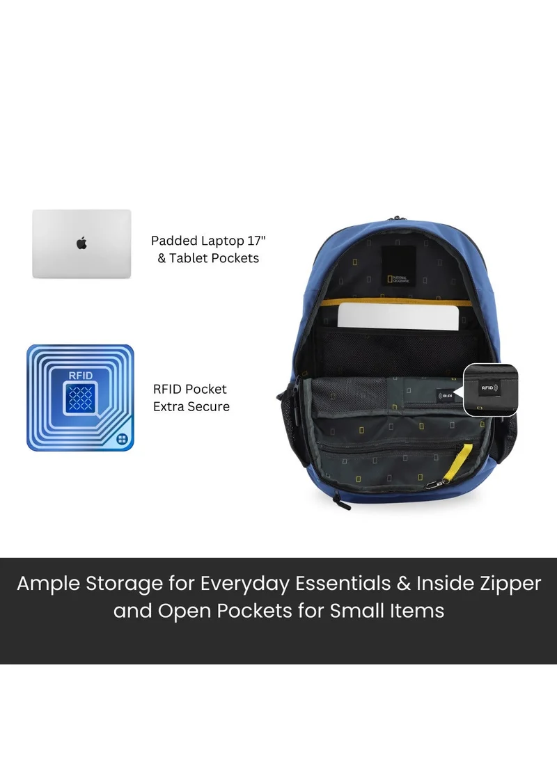 National Geographic Navy National Geographic Box Canyon Navy Backpack | School Backpack, Laptop Bag, Computer Bag, Travel & Casual Daypack for Men & Women â€“ Durable Backpack  | Best Price UAE