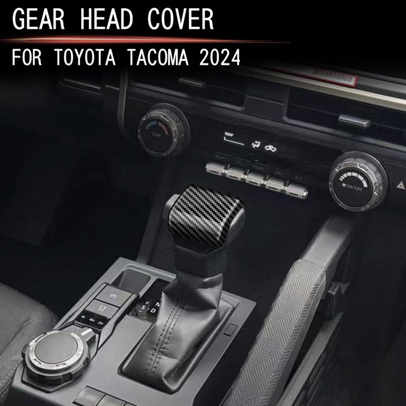 BORUIEN for Toyota Tacoma 2024 2025 and 4Runner 2025 Interior Accessories Center Console ABS Gear Shift Decor Cover Dashboard Trim (Carbon Fiber Grain, Gear Shift Decor) - Image 4