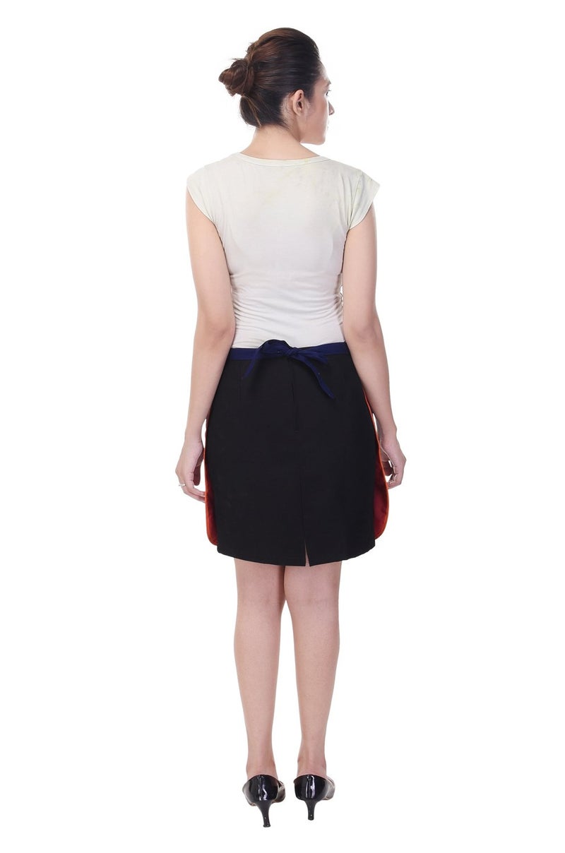 Switchon Polyester Women's Waterproof Short Half Korea Style waist Apron (Blue) - Image 2