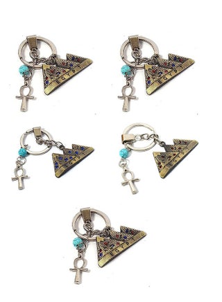 5 pieces Burnt Yellow with ankh key