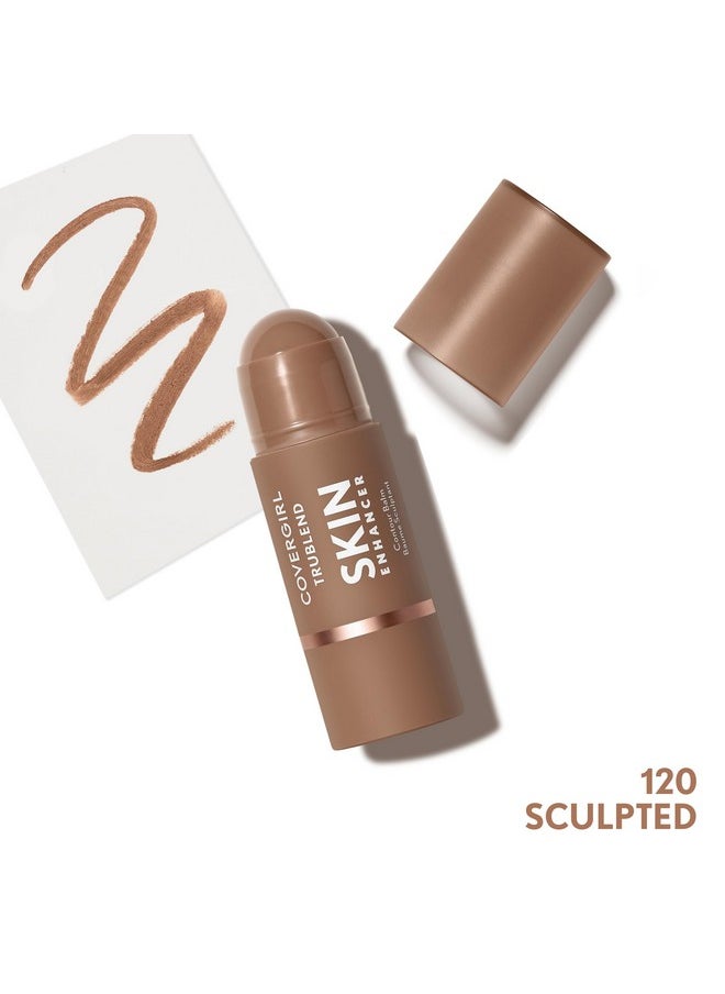 CoverGirl CoverGirl Trublend Skin Enhancer Balm, 120 Sculpted, Contour Stick, Vegan Formula, Easy to Use, Glides on Effortlessly, Non-Greasy, Doesn't Crease, 0.21oz  - Image 2