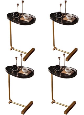 Pack Of 4 C- Shaped Sturdy Nordic Style Coffee Table Sofa Side Table End Table For Living Room 45*30*60cm Black/Gold - pzsku/ZA495ED8F97958113BD2DZ/45/_/1719271113/a204c623-332f-446b-a35c-481bf63009bc