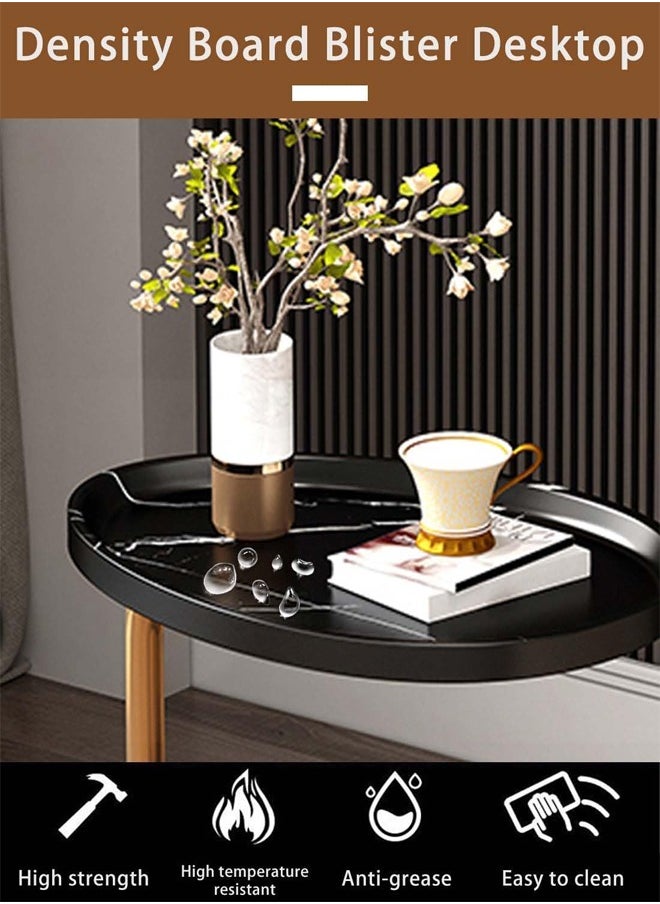 Pack Of 4 C- Shaped Sturdy Nordic Style Coffee Table Sofa Side Table End Table For Living Room 45*30*60cm Black/Gold