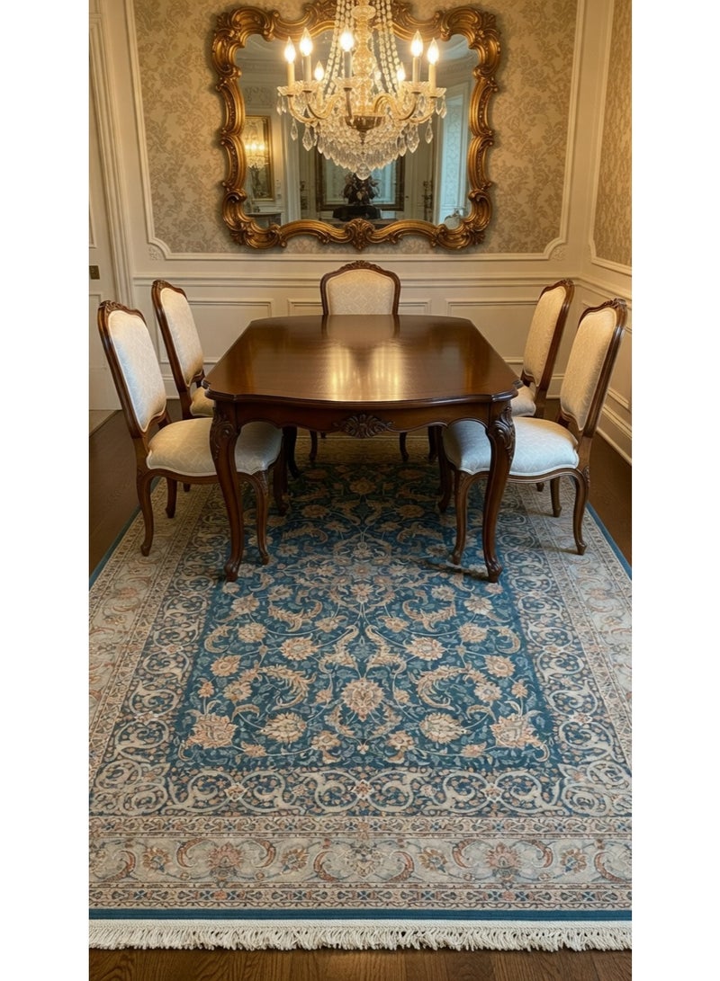 turquois color Iranian carpet in Dubai - Image 1