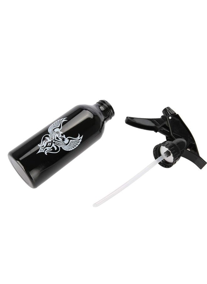 klarako - 250ml Tattoo Spray Bottle, Aluminum Pump Bottle Tattoo Spray Bottle Atomizer Sprayer Hairdressing Tattoo Water for Hairdressing Tattoo Household Green Soap Spray Bottle(Black) - Image 1
