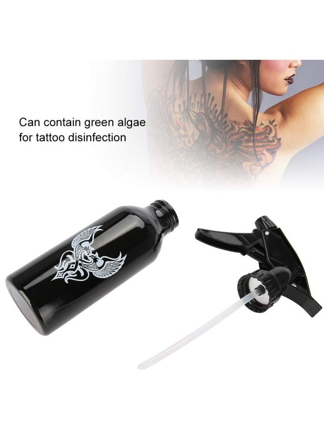 klarako - 250ml Tattoo Spray Bottle, Aluminum Pump Bottle Tattoo Spray Bottle Atomizer Sprayer Hairdressing Tattoo Water for Hairdressing Tattoo Household Green Soap Spray Bottle(Black) - Image 1