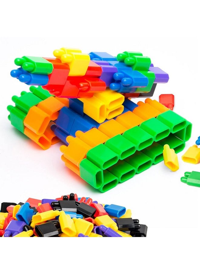 NHR Creative Puzzle Block Bullet Blocks, Quality Material, Perfectly Made, Delicate Design, Vibrant Colours, Educational, Suitable For Kids (3+Years, 300 Pieces), Multi Color  - Image 3