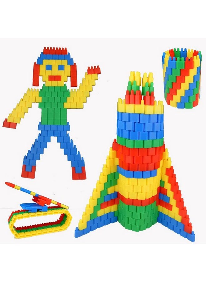 NHR Creative Puzzle Block Bullet Blocks, Quality Material, Perfectly Made, Delicate Design, Vibrant Colours, Educational, Suitable For Kids (3+Years, 300 Pieces), Multi Color  - Image 2