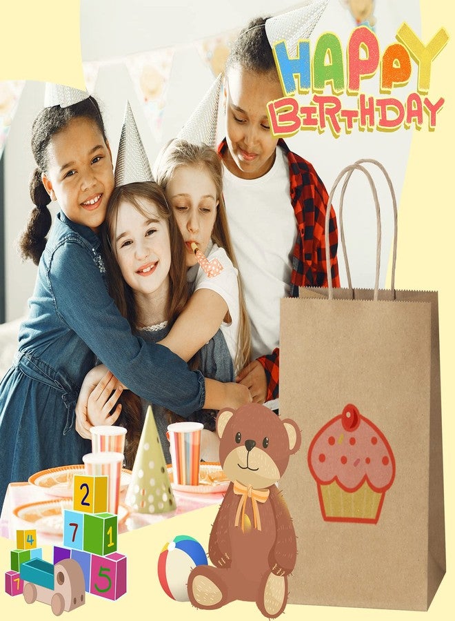SHOPDAY 45Pcs Brown Paper Bags with Handles, Assorted Sizes Gift Bags Bulk Kraft Paper Bags 5x3x8 & 8x4x10.5 & 10x5x13 15Pcs Each Bag for Handwork, Shopping Bag for Small Business, Goody Bag Party Bags - Image 5