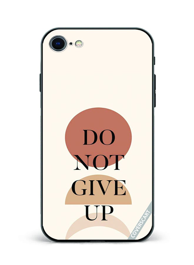 Protective Case Cover For Apple iPhone SE 2022 Do Not Give Up Design Multicolour
