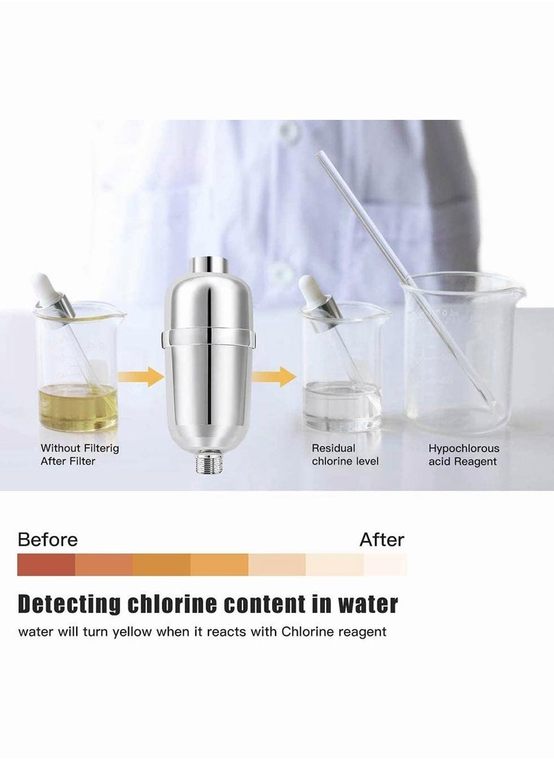 AMINAC - Shower Filter 16 Stage Shower Head Filter for Hard Water Showerhead Filter to Remove Chlorine and Fluoride - Image 1