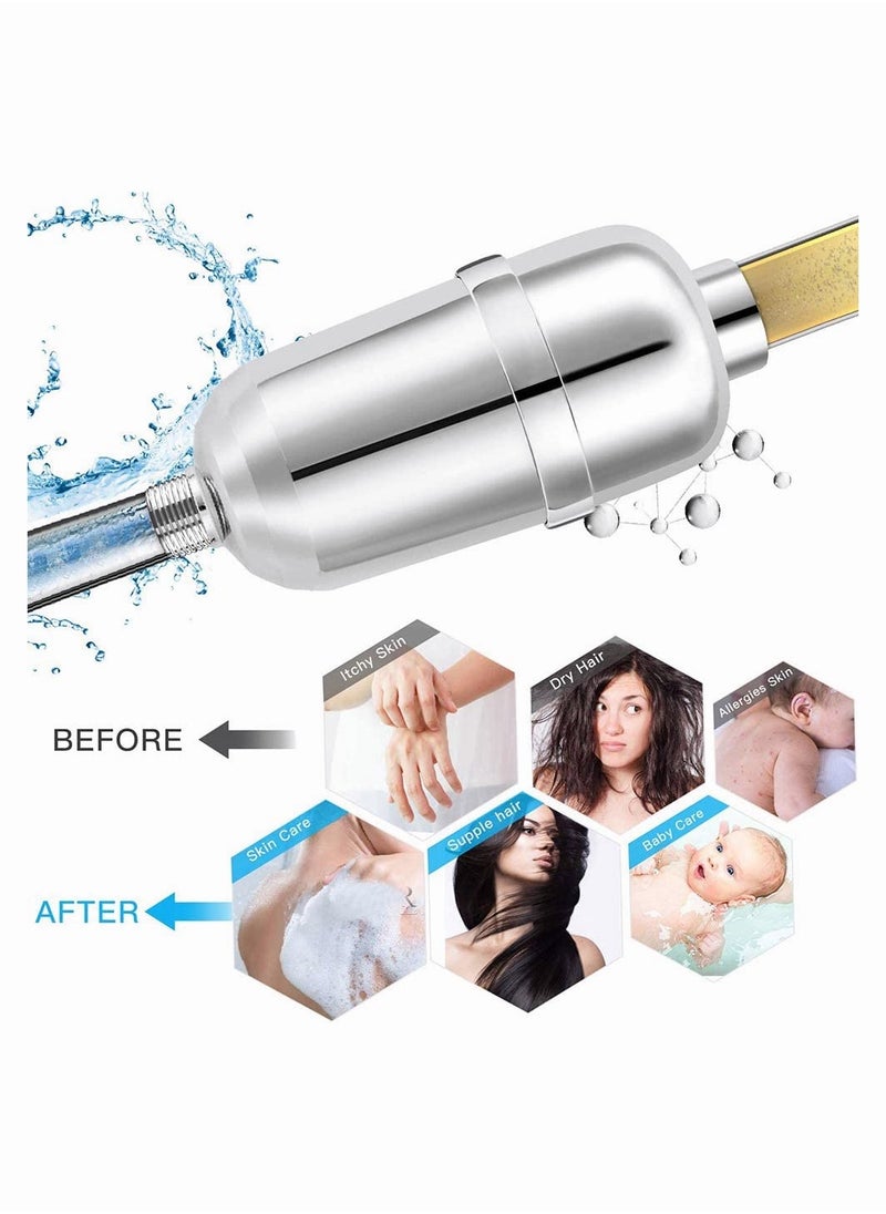 AMINAC - Shower Filter 16 Stage Shower Head Filter for Hard Water Showerhead Filter to Remove Chlorine and Fluoride - Image 1