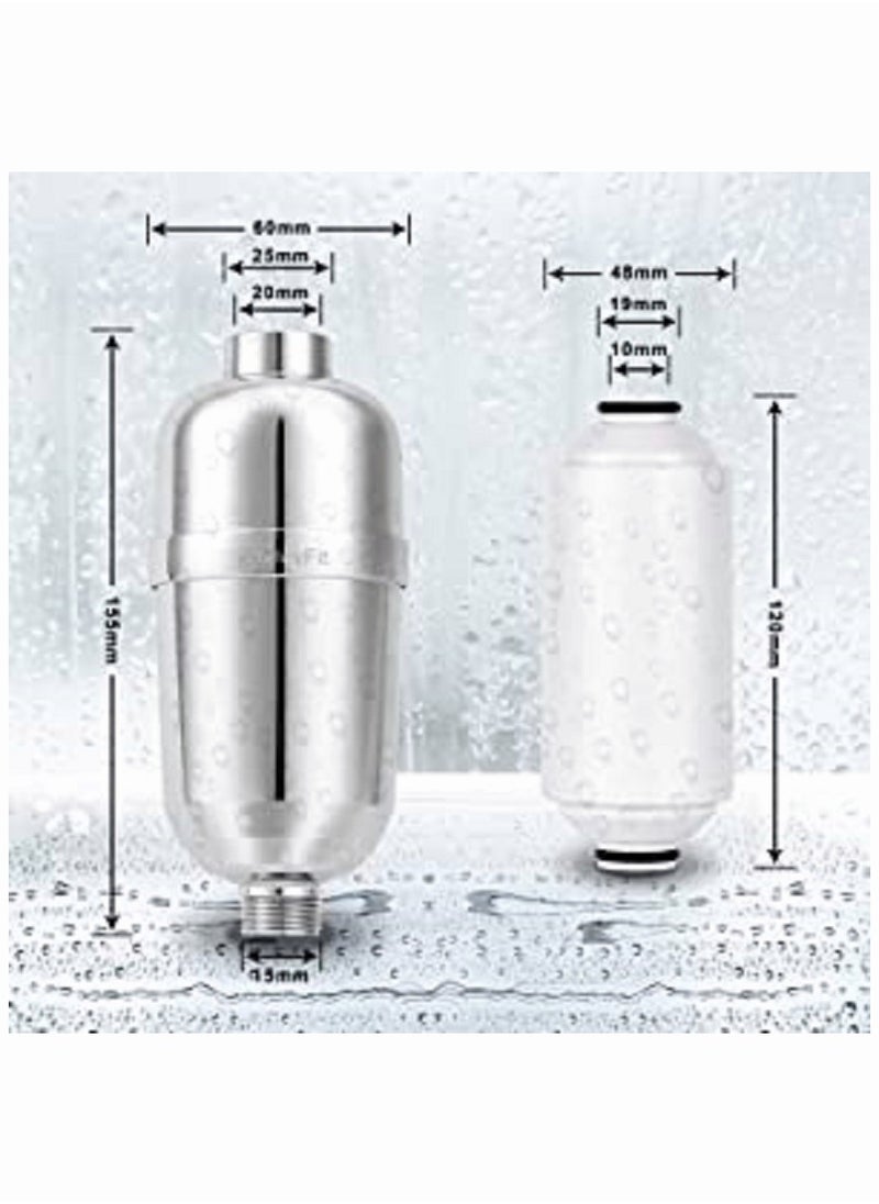 AMINAC - Shower Filter 16 Stage Shower Head Filter for Hard Water Showerhead Filter to Remove Chlorine and Fluoride - Image 1