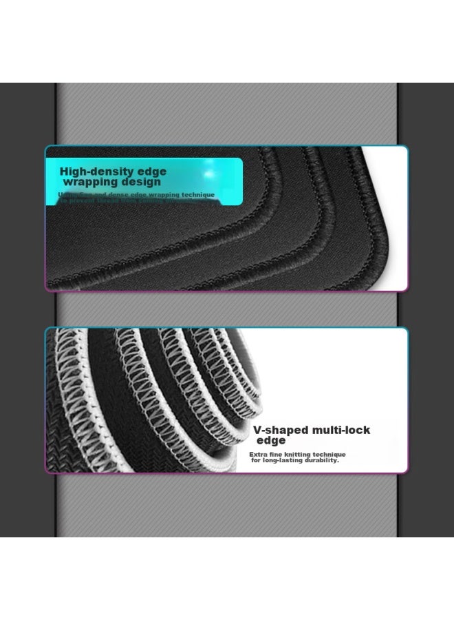 Lesailes Feidun Lesailes Triangular Upgraded Version, Large Gaming Mouse Pad, Thickened, Office Computer Keyboard Desk Pad, Black, 800*300*4mm - Image 3