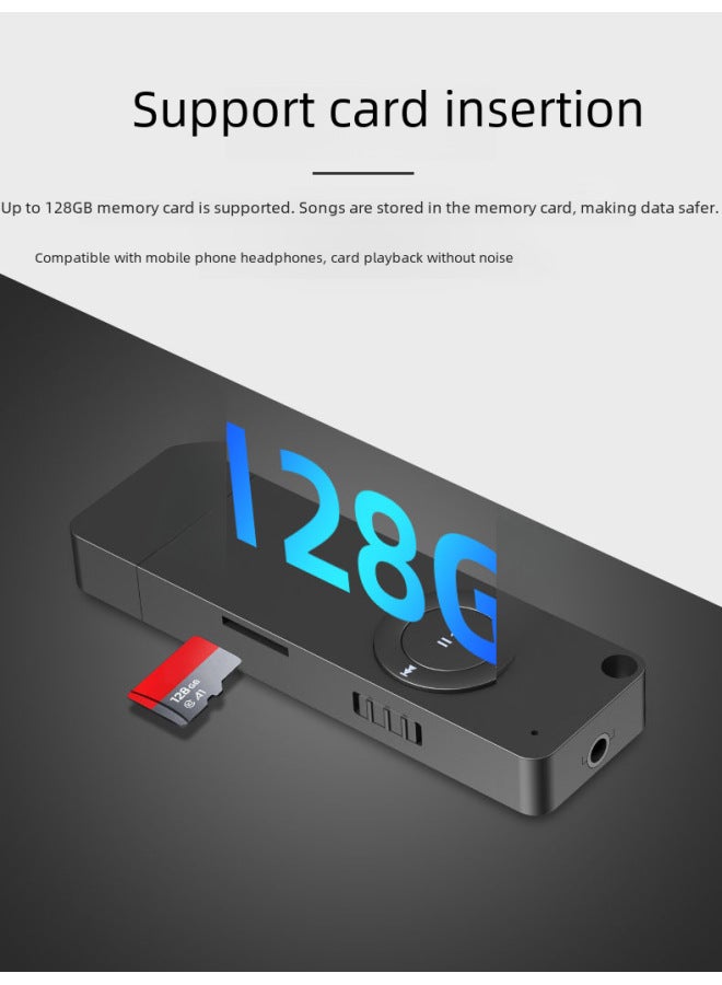 Digital Computer/mp3/mp4 Player Accessories Usb Flash Drive Earphones Speakers-Body Color:White-Memory Capacity:Bluetooth Host Set Without Memory Card (Bluetooth Bare Metal Headset Instruction Box) - Image 5