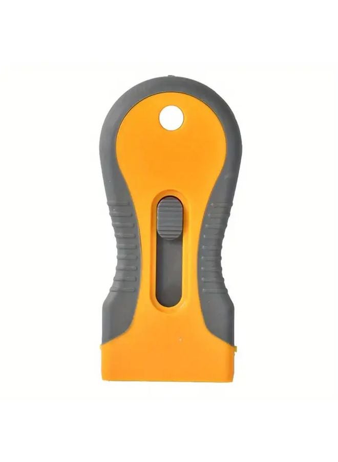 Yellow Adhesive Remover Scraper Multi Purpose Tool For Car Film Glass Floor Wallpaper - Image 4