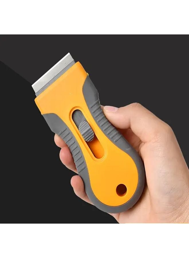 Yellow Adhesive Remover Scraper Multi Purpose Tool For Car Film Glass Floor Wallpaper - Image 2