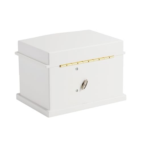 Jozen Gift Ballerina Musical Jewelry Box with Mirror for girls，Kid's Jewelry Storage Music Chest (White-L) - Image 5