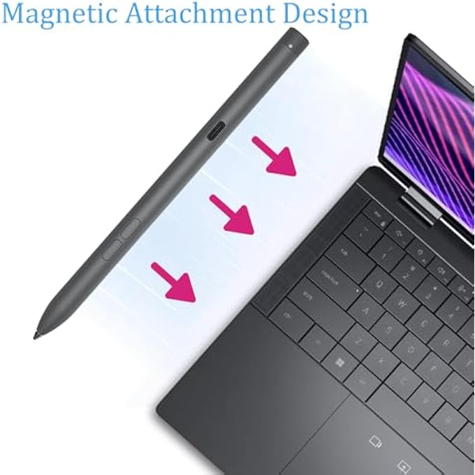 rayihni PREMIER RECHARGEABLE ACTIVE PEN FOR DELL ACTIVE PEN PN7522W LAPTOP PEN,COMPATIBLE WITH DELL 2 IN 1 LAPTOP FOR INSPIRON 7420/7425/7430/7435/7620/7630,FOR LATITUDE 5300/5340/7210/7320/7410/9330/9520 - Image 3