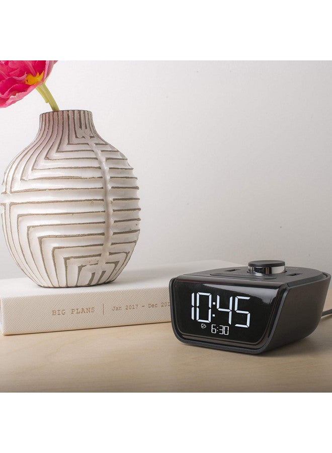 Brandstand | CubieWink | User Friendly & Convenient Charging Alarm Clock| 1 USB-A and 1 USB-C Ports - Image 4