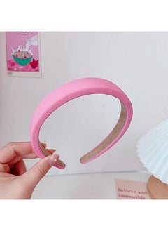 Chunky Padded Headbands Puffy Hairband For Women Sponge Wide Head Band Non Slip Satin Hair Bands For Womens Pink Comfort Hair Accessories Puffy Soft Headband For Women Girls - pzsku/ZA496859955FF88436857Z/45/_/1719052360/4a082ba1-c18f-4073-805b-30112bc6f2a0