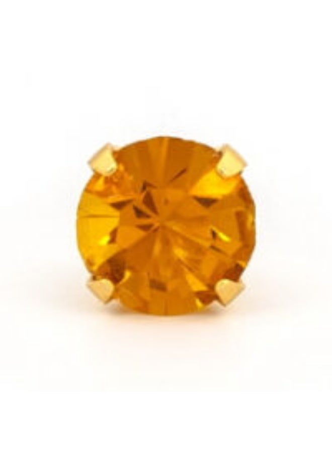 Caflon Fashion sense earrings for sensitive ears(5MM NOV TOPAZ) - Image 1