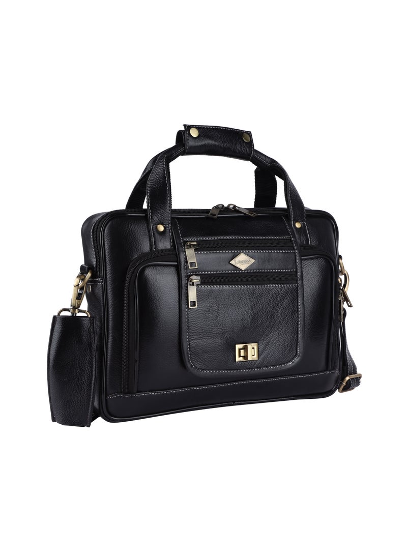 LAVERI LEATHER Genuine Leather Office And Travel Document Laptop bag Style Code 423  - Image 5