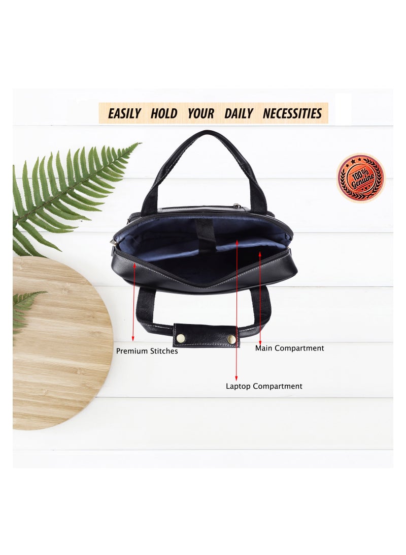 LAVERI LEATHER Genuine Leather Office And Travel Document Laptop bag Style Code 423  - Image 3