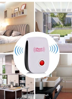 Pest Reject جهاز طرد الآفات الإلكتروني بالموجات فوق الصوتية لطرد الفئران والصراصير والحشرات والجرذان والعناكب والبعوض ومبيد الآفات ومكافحة الآفات المنزلية  - Image 3