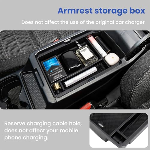 Carwiner 4PCS Center Console Organizer Compatible with 2023 2024 2025 2026 Honda CR-V EX-L/Sport-L Hybrid Accessories, Dash Organizer Tray Holder & Hidden Storage Box for Honda CRV with Coin - Image 5